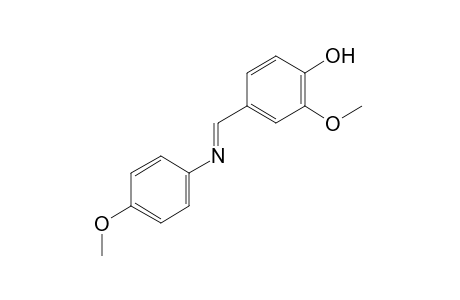 2-methoxy-4-[N-(p-methoxyphenyl)formimidoyl]phenol