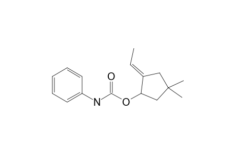 (E)-2-Ethylidene-4,4-dimethylcyclopentyl N-phenylcarbamate