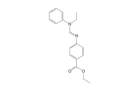 p-{[(N-ethylanilino)methylene]amino}benzoic acid, ethyl ester