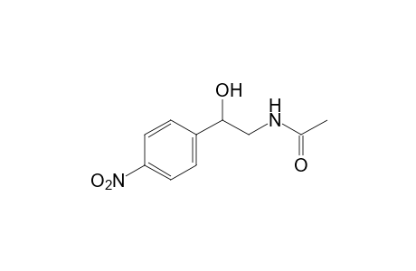 N-(b-hydroxy-p-nitrophenethyl)acetamide