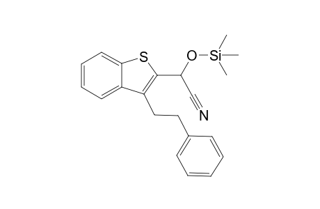 3-Phenethyl-.alpha.-[(trimethylsilyl)oxy]-2-benzothienyl-acetonitrile