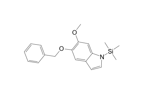 1H-Indole, 6-methoxy-5-(phenylmethoxy)-1-(trimethylsilyl)-