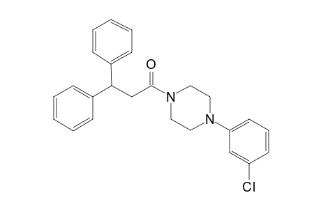 1-(3-Chlorophenyl)-4-(3,3-diphenylpropanoyl)piperazine