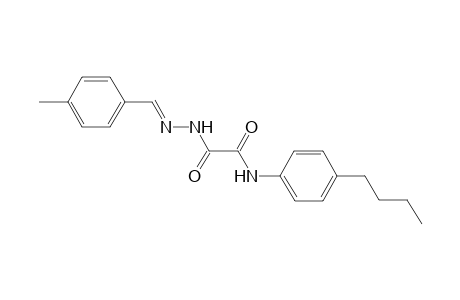 acetic acid, [(4-butylphenyl)amino]oxo-, 2-[(E)-(4-methylphenyl)methylidene]hydrazide