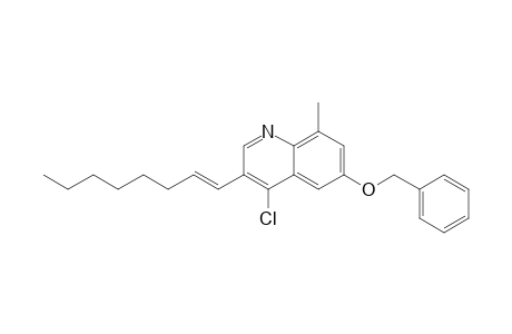 6-Benzyloxy-4-chloro-8-methyl-3-(oct-1-enyl)quinoline