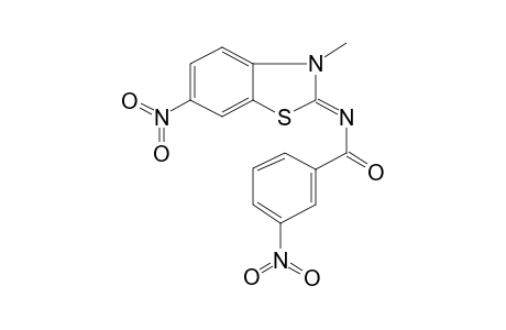 N-(3-Methyl-6-nitrobenzothiazolin-2-ylidene)-3-nitrobenzamide