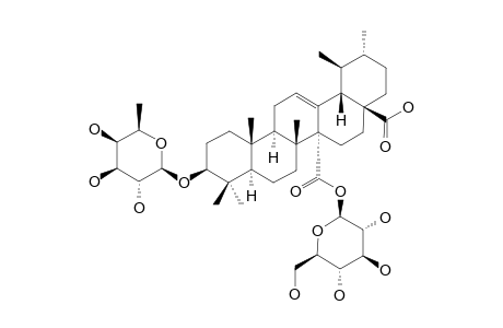 QUINOVIC-ACID-3-BETA-O-BETA-D-FUCOPYRANOSYL-(27->1)-BETA-D-GLUCOPYRANOSYLESTER