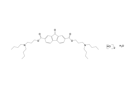 9-Oxofluorene-2,7-dicarboxylic acid, bis[3-(dibutylamino)propyl]ester, dihydrochloride, monohydrate