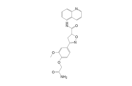 3-[4-(2-amino-2-oxoethoxy)-3-methoxyphenyl]-N-(5-quinolinyl)-4,5-dihydro-5-isoxazolecarboxamide