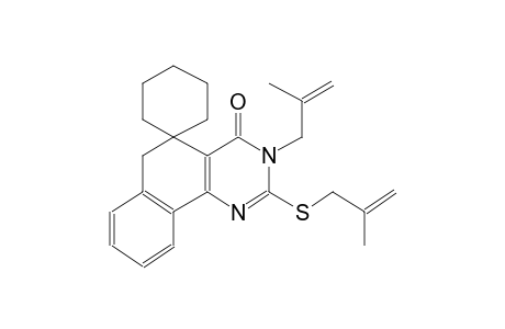 3-(2-methylallyl)-2-((2-methylallyl)thio)-3H-spiro[benzo[h]quinazoline-5,1'-cyclohexan]-4(6H)-one