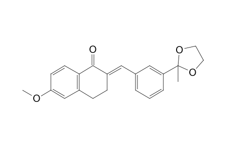 2-[3'-(2''-Methyl-1'',3''-dioxolan-2''-yl)benzylidene]-6-methoxy-1-tetralone
