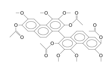 2,2',7,7'-TETRAACETOXY-3,3',4,4',6,6'-HEXAMETHOXY-1,1'-BIPHENANTHRYL