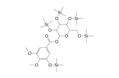 [3,4,5-Trihydroxy-6-(hydroxymethyl)oxan-2-yl] 3-hydroxy-4,5-dimethoxybenzoate, 5tms derivative