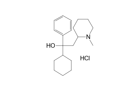alpha-cyclohexyl-1-methyl-alpha-phenyl-2-piperidineethanol, hydrochloride