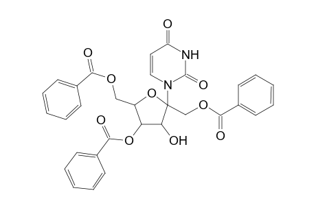 2-(1,4,6-Tri-O-benzoyl-.beta.,D-fructofuranosyl)uracil