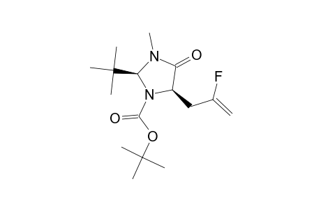 TERT.-BUTYL-(2S,5R)-2-TERT.-BUTYL-5-(2-FLUOROALLYL)-3-METHYL-4-OXOIMIDAZOLIDINE-1-CARBOXYLATE