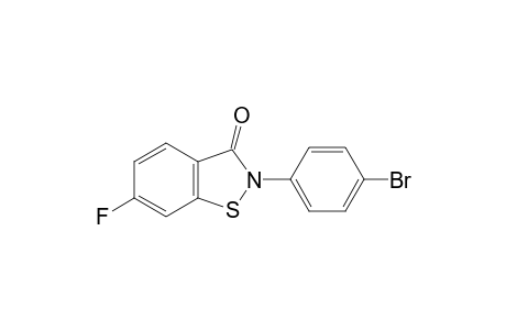 1,2-Benzisothiazol-3(2H)-one, 2-(4-bromophenyl)-6-fluoro-