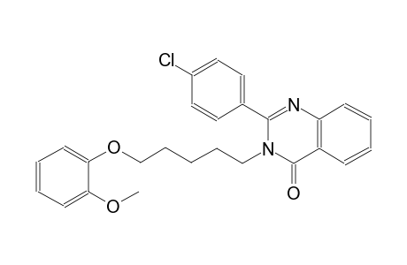 2-(4-chlorophenyl)-3-[5-(2-methoxyphenoxy)pentyl]-4(3H)-quinazolinone