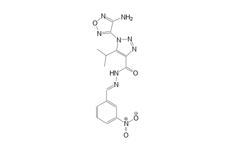 1-(4-amino-1,2,5-oxadiazol-3-yl)-5-isopropyl-N'-[(E)-(3-nitrophenyl)methylidene]-1H-1,2,3-triazole-4-carbohydrazide