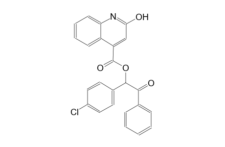 1-(4-chlorophenyl)-2-oxo-2-phenylethyl 2-hydroxy-4-quinolinecarboxylate