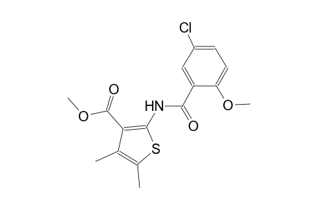 methyl 2-[(5-chloro-2-methoxybenzoyl)amino]-4,5-dimethyl-3-thiophenecarboxylate