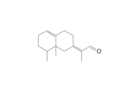 (E)-2-((8R,8as)-8,8A-Dimethyl-3,4,6,7,8,8A-hexahydronaphthalen-2(1H)-ylidene)propanal