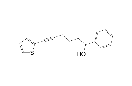 1-Phenyl-6-(thiophen-2-yl)hex-5-yn-1-ol