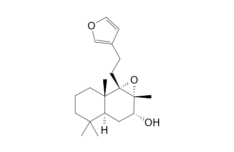 7.alpha.-Hydroxy-8,9.alpha. : 15,16-diepoxylabda-13(16),14-diene