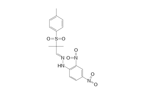 2-methyl-2-(p-tolylsulfonyl)propanal, 2,4-dinitrophenylhydrazone