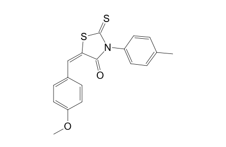(5E)-5-(4-Methoxybenzylidene)-3-(4-methylphenyl)-2-thioxo-1,3-thiazolidin-4-one