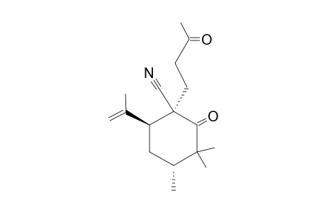 (1S,4R,6S)-6-Isopropenyl-3,3,4-trimethyl-2-oxo-1-(3-oxobutyl)-3-cyclohexanecarbonitrile