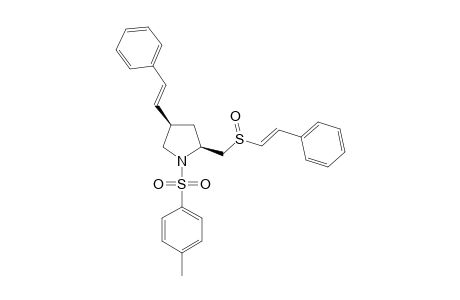 (2S,4R)-1-(4-METHYLPHENYLSULFONYL)-4-[(E)-2-PHENYL-1-ETHENYL]-2-[(E)-2-PHENYL-1-ETHENYLSULFINYLMETHYL]-PYRROLIDINE;LESS-POLAR-ISOMER