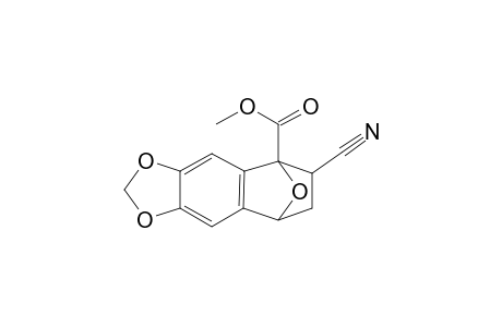 5,8-epoxynaphtho[2,3-d]1,3-dioxole-5(6H)-carboxylic acid, 6-cyano-7,8-dihydro-,methyl ester