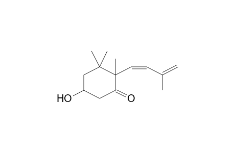 5-Hydroxy-2,3,3-trimethyl-2-(3-methyl-buta-1,3-dienyl)-cyclohexanone