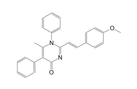 2-[(E)-2-(4-methoxyphenyl)ethenyl]-6-methyl-1,5-diphenyl-4(1H)-pyrimidinone