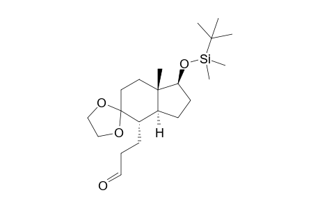 3-[(1'S,3'aS,4'S,7'aS)-1'-[tert-butyl(dimethyl)silyl]oxy-7'a-methyl-4'-spiro[1,3-dioxolane-2,5'-2,3,3a,4,6,7-hexahydro-1H-indene]yl]propanal