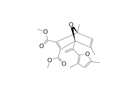DIMETHYL-4-[1-(3,5-DIMETHYLFUR-2-YL)-ETHENYL]-1,5-DIMETHYL-7-OXABICYClO-[2.2.1]-HEPTA-2,5-DIENE-2,3-DICARBOXYLATE