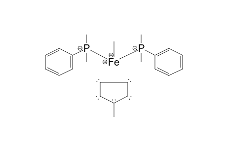 Iron, bis(dimethylphenylphosphine)methyl[(1,2,3,4,5-.eta.)-1-methyl-2,4-cyclopentadien-1-yl]-