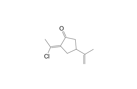 2-(1'-Chloroethylidene)-4-isopropenylcyclopentanone