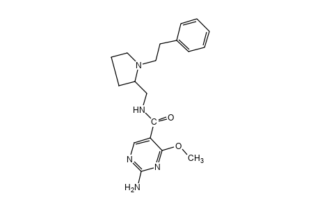 2-amino-4-methoxy-N-[(1-phenethyl-2-pyrrolidinyl)methyl]-5-pyrimidine carboxamide