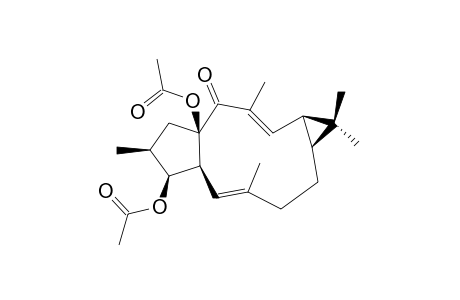 (-)-(5-E,12-E,2-S,3-S,4-S,9-S,11-S,15-R)-3,15-DIACETOXYLATHYRA-5,12-DIEN-14-ONE