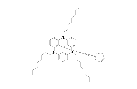 12c-Phenylethynyl-4,8,12-tri-n-octyl-4,8,12-triazatriangulene
