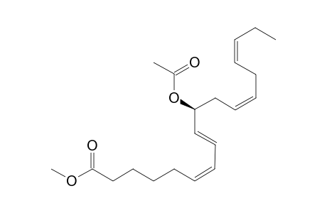 METHYL-(10S*)-ACETOXY-6Z,8E,12Z,15Z-OCTADECATETRAENOATE