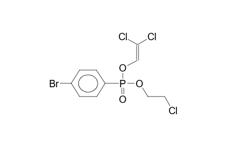 o-(2-Chloroethyl)-o-(2,2-dichlorovinyl)(para-bromophenyl)phosphonate