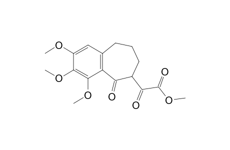 5-oxo-6,7,8,9-tetrahydro-2,3,4-trimethoxy-5H-benzocycloheptene-6-glyoxylic acid, methyl ester