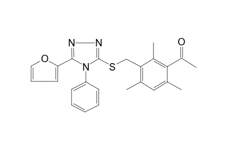 ethanone, 1-[3-[[[5-(2-furanyl)-4-phenyl-4H-1,2,4-triazol-3-yl]thio]methyl]-2,4,6-trimethylphenyl]-