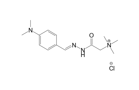 Ethanaminium, 2-[[[4-(dimethylamino)phenyl]methylene]hydrazino]-N,N,N-trimethyl-2-oxo-, chloride, salt