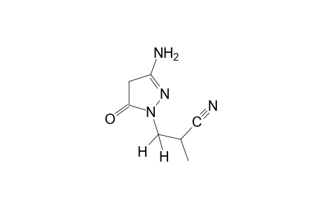 3-amino-alpha-methyl-5-oxo-2-pyrazoline-1-acetonitrile