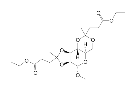 METHYL-2,3:4,6-DI-O-(3-ETHOXYCARBONYL-BUTYLIDENE)-ALPHA-D-MANNOPYRANOSIDE