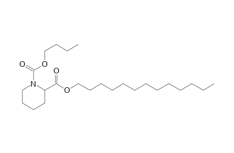 Pipecolic acid, N-butoxycarbonyl-, tridecyl ester